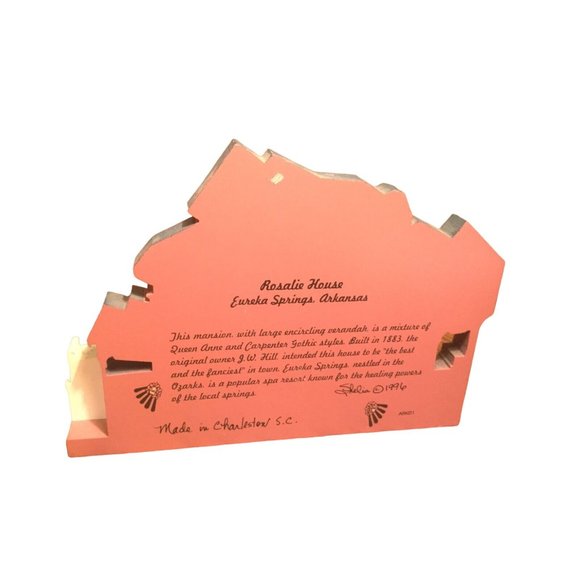 Shelia's ROSALIE HOUSE Eureka Springs Arkansas Wood Ledge Shelf Sitter collectib - Picture 6 of 7